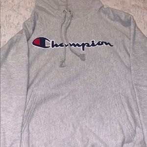 Grey champion hoodie